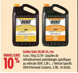 Canadian Tire Vehicle-Specific OEM Premixed Coolants, 3.78L offer