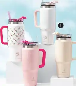 Canadian Tire MANNA Ambition Mug, 3-in-1 32oz Insulated Mug with Flip-Up Straw, Spout and Long Straw offer