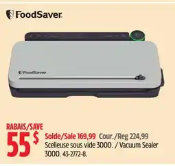 Canadian Tire FoodSaver Vacuum Sealer 3000 offer