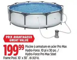 Canadian Tire Hydro-Force Pro Max Steel Frame Pool offer