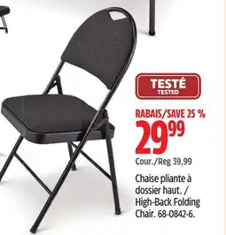 Canadian Tire For Living High-Back Folding Chair offer