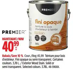 Canadian Tire Premier Exterior Wood Stain offer