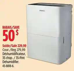 Canadian Tire NOMA 35-Pint Dehumidifier offer