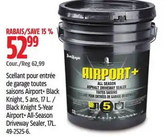 Canadian Tire Black Knight 5-Year Airport+ All Season Driveway Sealer, 17L offer