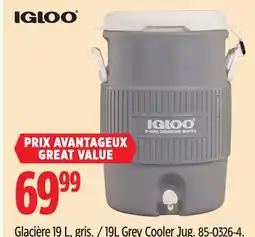 Canadian Tire Igloo 19L Grey Cooler Jug offer