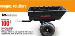 Canadian Tire MotoMaster Poly Bed Utility Trailer offer