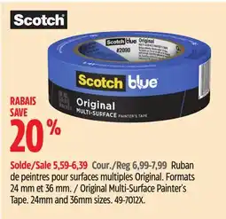 Canadian Tire Scotch Original Multi-Surface Painter's Tape offer