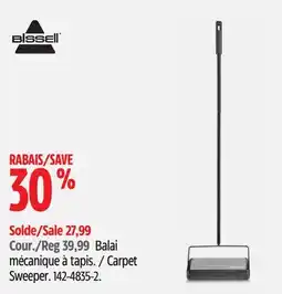 Canadian Tire Bissell Carpet Sweeper offer