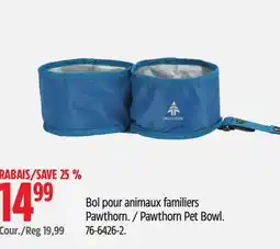 Canadian Tire Woods Pawthorn Pet Bowl offer