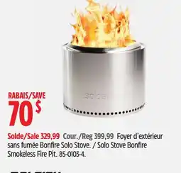 Canadian Tire Solo Stove Bonfire Smokeless Fire Pit offer