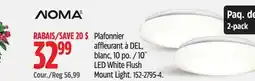 Canadian Tire Noma 10 LED White Flush Mount Light offer