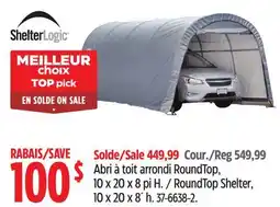 Canadian Tire Shelter Logic RoundTop Shelter, 10 x 20 x 8' h offer