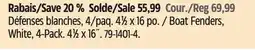 Canadian Tire Dock Edge Boat Fenders, White, 4-Pack offer
