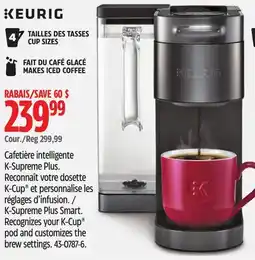 Canadian Tire Keurig K-Supreme Plus Smart offer