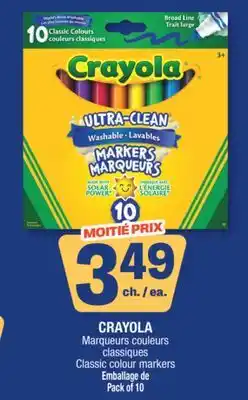 Jean Coutu CRAYOLA Classic colour markers offer