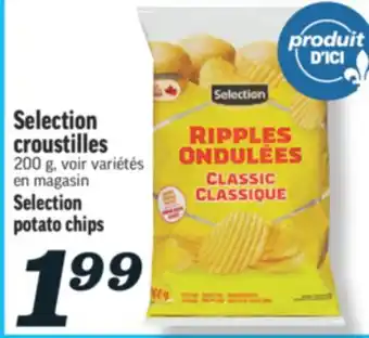 Marché Richelieu SELECTION CROUSTILLES | SELECTION POTATO CHIPS offer