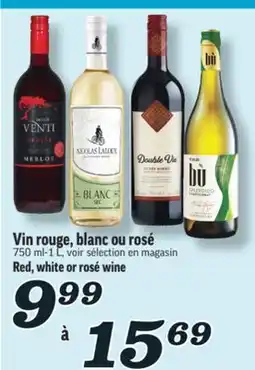 Marché Richelieu VIN ROUGE, BLANC OU ROSÉ | RED, WHITE OR ROSÉ WINE offer