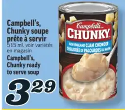 Marché Richelieu CAMPBELL'S, CHUNKY SOUPE PRÊTE À SERVIR | CAMPBELL'S, CHUNKY READY TO SERVE SOUP offer
