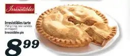 Marché Richelieu IRRESISTIBLES TARTE | IRRESISTIBLES PIE offer