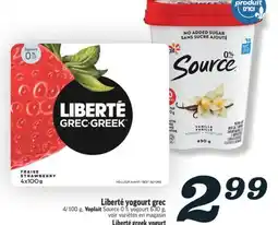 Marché Richelieu Yogourt grec Liberté | Liberté greek yogurt offer