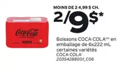 Provigo BOISSONS COCA-COLA EN EMBALLAGE DE, 6X222 ML offer