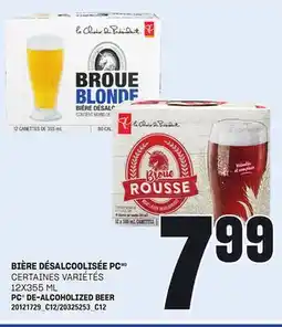 Provigo BIÈRE DÉSALCOOLISÉE PC, 12X355 ML offer