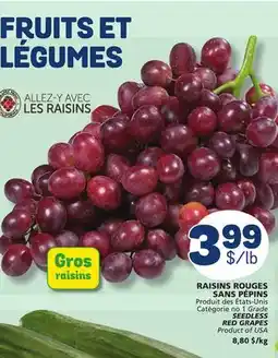 Marché Bonichoix SEEDLESS RED GRAPES offer