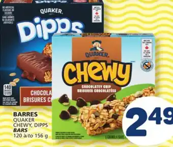 Marché Bonichoix QUAKER CHEWY, DIPPS BARS offer