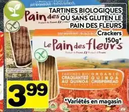 Supermarché PA PAIN DES FLEURS Crackers offer
