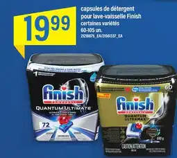 Maxi CAPSULES DE DÉTERGENT POUR LAVE-VAISSELLE FINISH offer