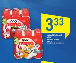 Maxi YOGOURT À BOIRE NANÖ IÖGO 6x93 mL offer