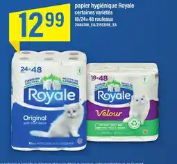 Maxi PAPIER HYGIÉNIQUE ROYALE, 18/24=48 rouleaux offer