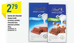 Maxi BARRES DE CHOCOLAT SWISS LINDT 100 g offer