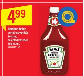 Maxi KETCHUP HEINZ, 750 mL/1 L offer