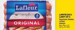 Giant Tiger Saucisses fumées Lafleur wieners offer