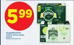 Maxi EAU GAZÉIFIÉE PERRIER CERTAINES VARIÉTÉS, CONSIGNE offer