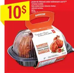 Maxi POULET DE RÔTISSERIE ENTIER ENTIÈREMENT CUIT PC, 800 g offer