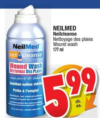 Jean Coutu NEILMED Neilcleanse Wound wash offer