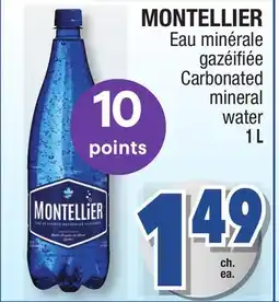 Jean Coutu MONTELLIER Carbonated mineral water offer