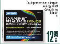 Jean Coutu PERSONNELLE Allergy relief Tablets offer