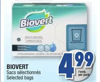 Jean Coutu BIOVERT Selected bags offer