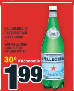 Super C EAU MINÉRALE GAZÉIFIÉE SAN PELLEGRINO | SAN PELLEGRINO CARBONATED MINERAL WATER offer