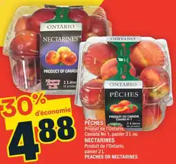 Super C PÊCHES OU NECTARINES | PEACHES OR NECTARINES offer