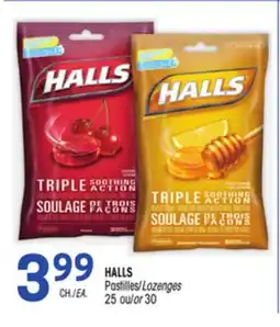 Uniprix HALLS Pastilles/Lozenges offer