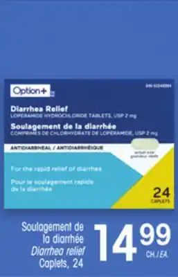 Uniprix Option Soulagement de la diarrhée/Diarrhea relief offer