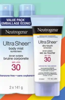 Uniprix NEUTROGENA, AVEENO Écrans solaires sélectionnés/Selected sunscreens offer