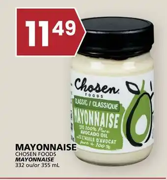 Rachelle-Bery Grocery CHOSEN FOODS MAYONNAISE offer