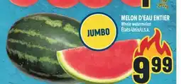 Marché Adonis MELON D'EAU ENTIER | WHOLE WATERMELON offer