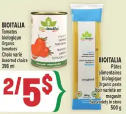 Marché Adonis BIOITALIA Pâtes alimentaires biologique | Organic pasta offer