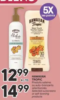 Brunet HAWAIIAN TROPIC Produits solaires ou auto-bronzants sélectionnés offer